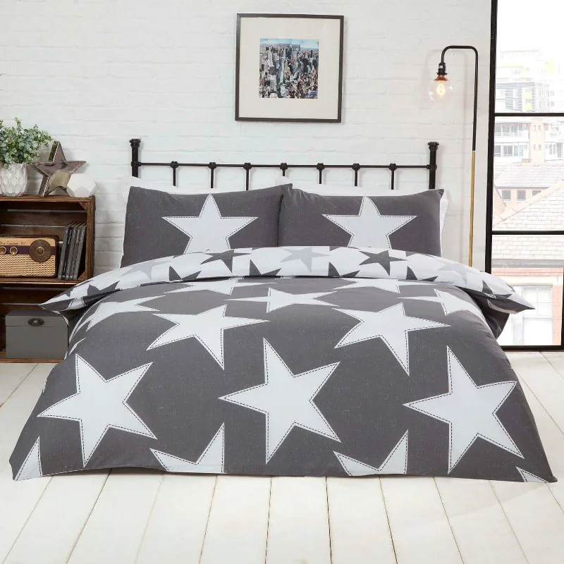 Weekend Offers You Love All Stars Duvet Cover Set Grey