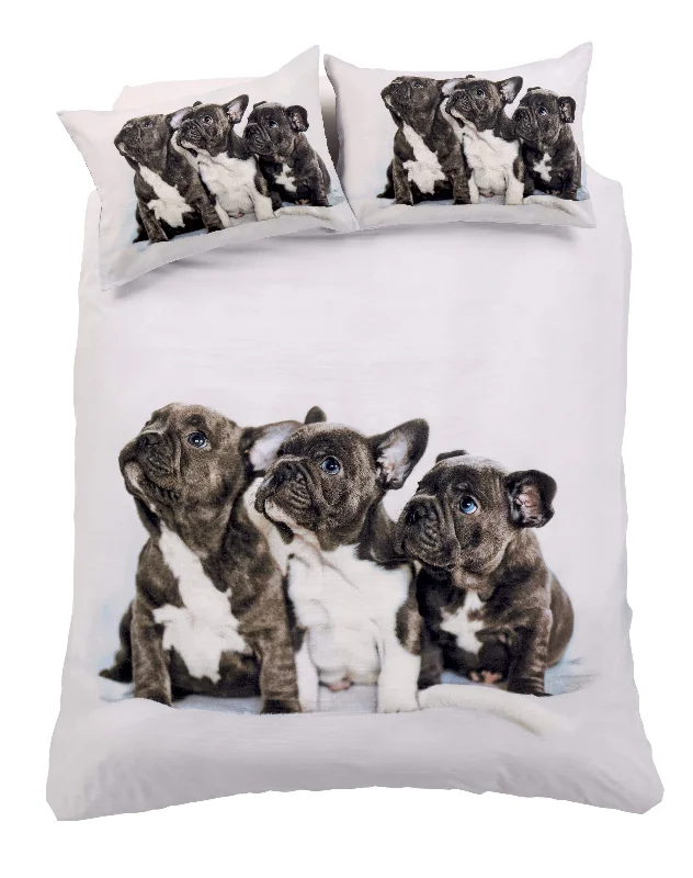 Weekend Bargain Shopping Frenchie Elegant Cotton-Rich Duvet Set with Vibrant Colours and Patterns for Bedroom Transformation Single Double King by OLIVIA ROCCO Weekend Bargain Shopping Frenchie Elegant Cotton-Rich Duvet Set with Vibrant Colours and Patterns for Bedroom Transformation Single Double King by OLIVIA ROCCO