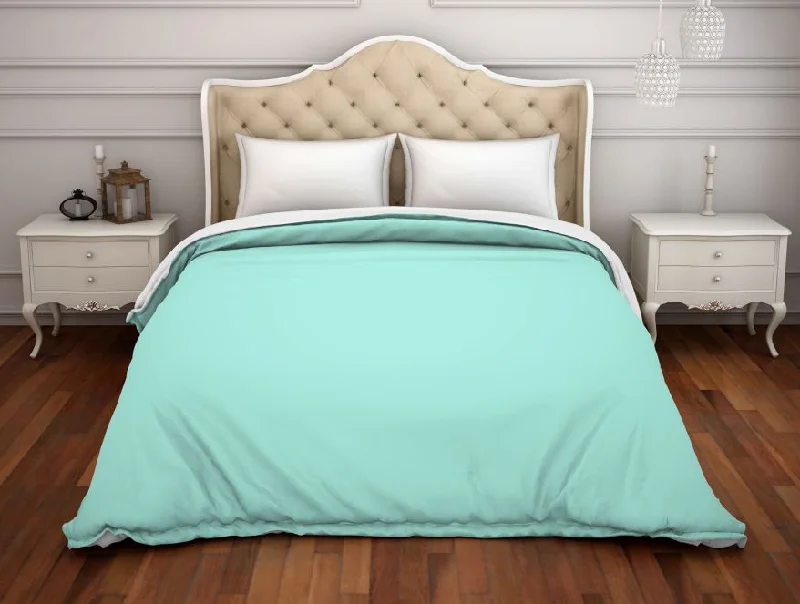 Weekend Top Offers Solid Aqua Green - Light Green 100% Cotton Double Duvet Cover - Hygro By Spaces Weekend Top Offers Solid Aqua Green - Light Green 100% Cotton Double Duvet Cover - Hygro By Spaces
