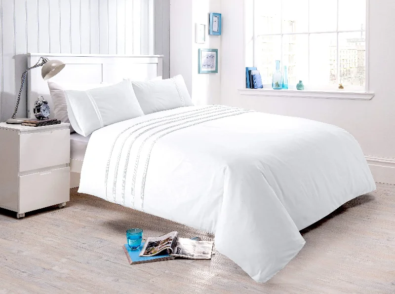 Weekend Flash Offers Laurent Handmade Pintuck Duvet Set Super Soft Cotton Rich Blend Elegant Bedding in Multiple Sizes and Colours by OLIVIA ROCCO Weekend Flash Offers Laurent Handmade Pintuck Duvet Set Super Soft Cotton Rich Blend Elegant Bedding in Multiple Sizes and Colours by OLIVIA ROCCO