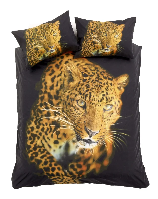 Weekend Must-Have Offers Leopard Print 3D Photo Panel Duvet Set Cotton Rich OEKO-TEX Certified Bedding in Single Double King Sizes by OLIVIA ROCCO Weekend Must-Have Offers Leopard Print 3D Photo Panel Duvet Set Cotton Rich OEKO-TEX Certified Bedding in Single Double King Sizes by OLIVIA ROCCO