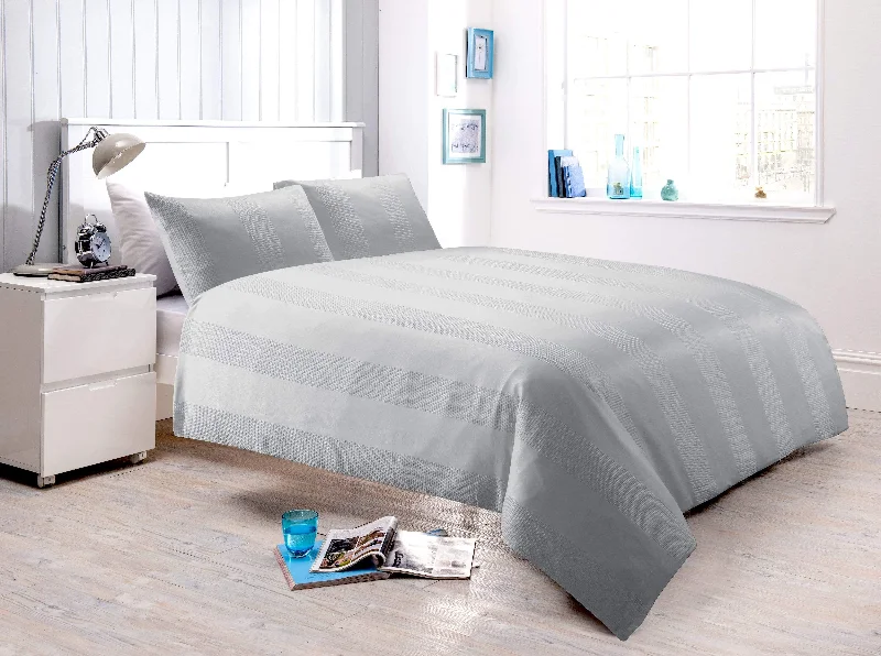 Weekend Markdowns Galore Waffle Stripe Handwoven Jacquard Cotton Rich Duvet Cover Set Luxurious and Comfortable Bedding Available in Multiple Sizes and Colours by OLIVIA ROCCO Weekend Markdowns Galore Waffle Stripe Handwoven Jacquard Cotton Rich Duvet Cover Set Luxurious and Comfortable Bedding Available in Multiple Sizes and Colours by OLIVIA ROCCO