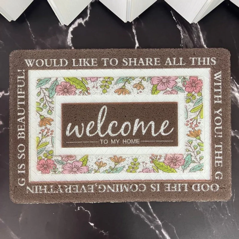 Unmissable Deals Anti-Slip Door Mat-(5326) Welcome Brown