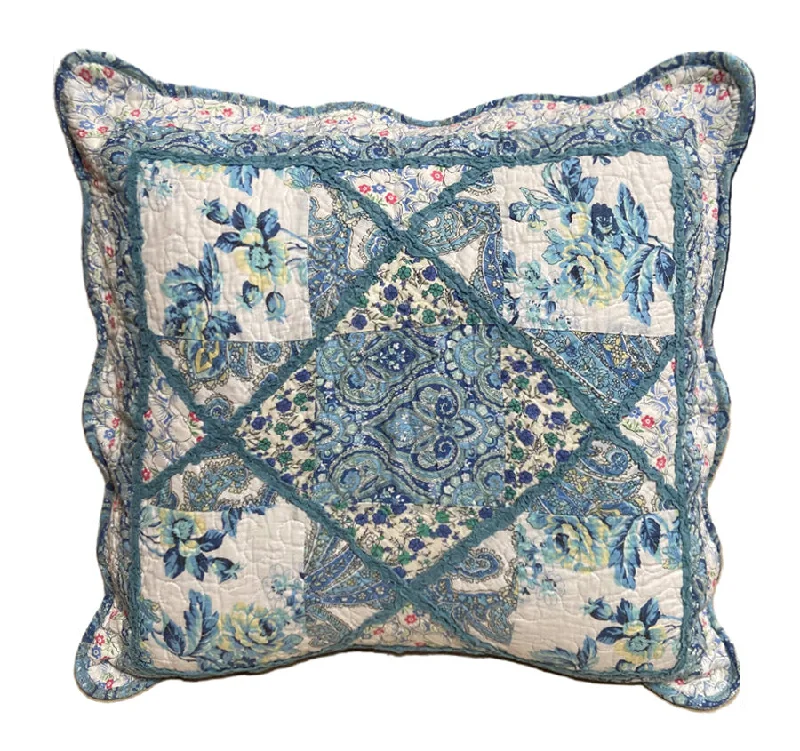 Hurry, While Stocks Last Blue Bouquet European Pillowcase
