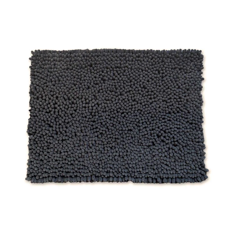 Big Savings Jumbo Chenille Bobble Bath Mat Charcoal