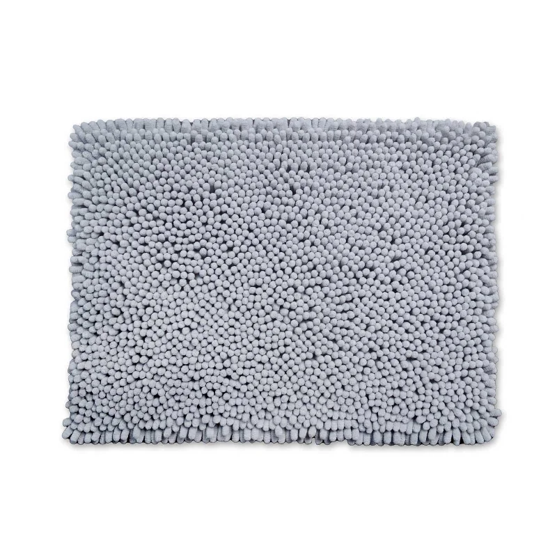 Unbeatable Prices Jumbo Chenille Bobble Bath Mat Dove Grey