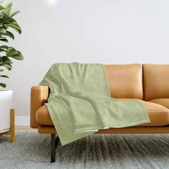 One-Day Sale Blissful Retreat Pastel Green Solid Color Pairs To Sherwin Williams Dancing Green SW 6716 Throw Blanket One-Day Sale Blissful Retreat Pastel Green Solid Color Pairs To Sherwin Williams Dancing Green SW 6716 Throw Blanket