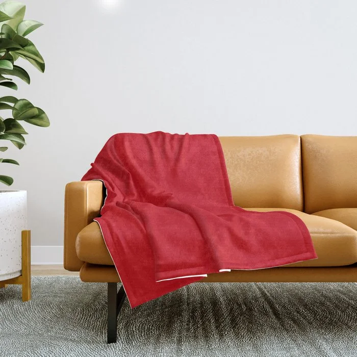 Weekend Bargain Blast Colors of Autumn Red Tomato Single Solid Color - Accent Hue / Shade / All One Colour Throw Blanket Weekend Bargain Blast Colors of Autumn Red Tomato Single Solid Color - Accent Hue / Shade / All One Colour Throw Blanket