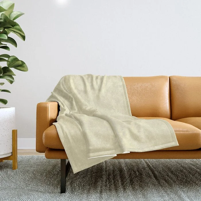 Weekend Steals Await Cream - Light Pastel Yellow Solid Color Coordinates with Valspar America Ivory Lace 7003-6 Throw Blanket Weekend Steals Await Cream - Light Pastel Yellow Solid Color Coordinates with Valspar America Ivory Lace 7003-6 Throw Blanket